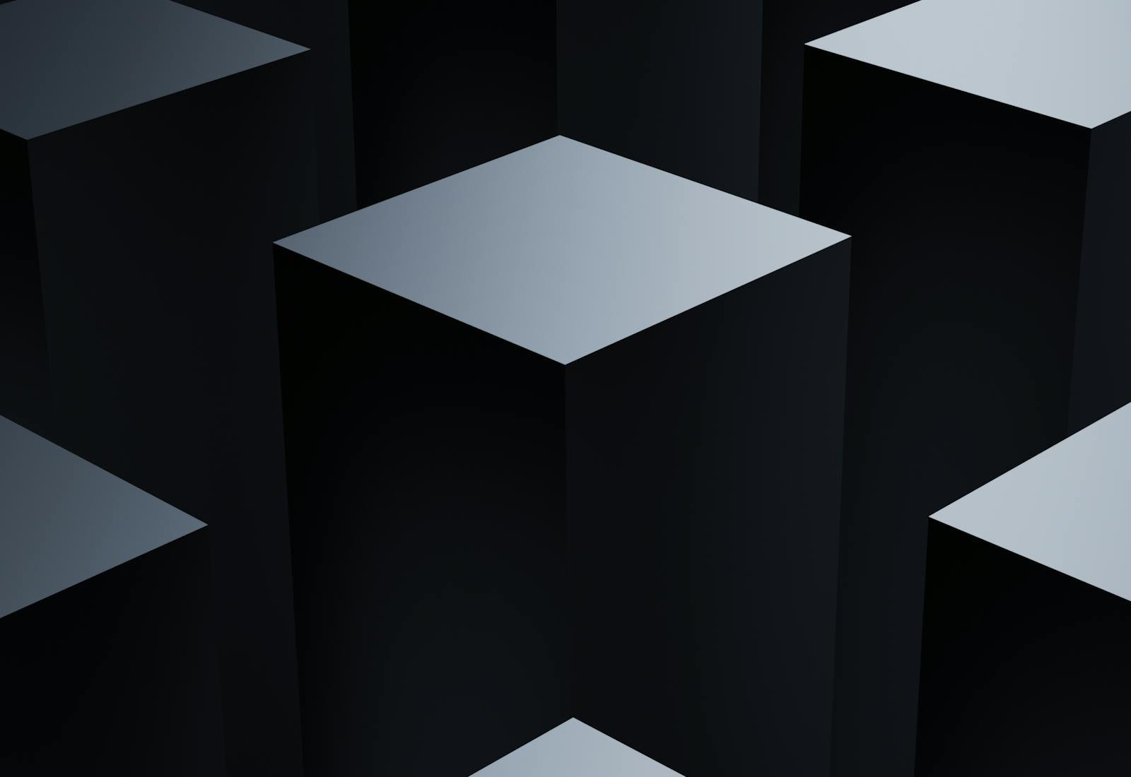 Abstract lattice of connected cubes